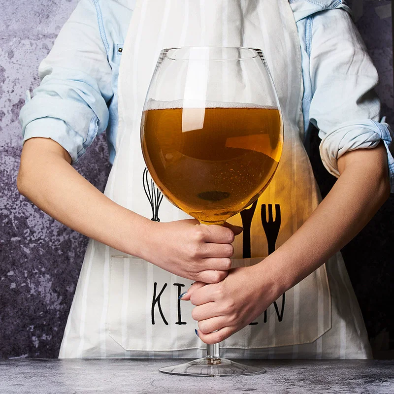 Extra Large 3200ML 106 Oz Giant Wine Glass And Beer Mug Combo for Whiskey Parties Birthdays Weddings - Liquor Glass