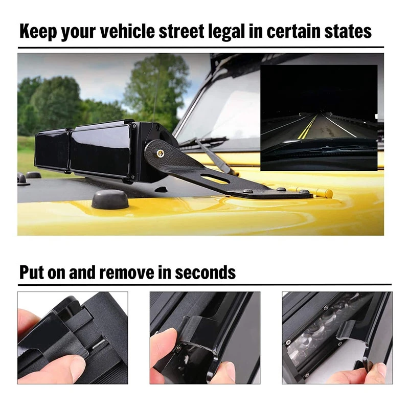 20 Inch Protective Black Lens Cover for LED Light Bar Truck Offroad Main in Car Light