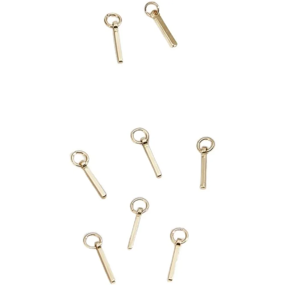 

8Pcs Letter I Charms Jewelry Making Charm Alphabet Pendants with Hole for DIY Bracelet Necklace Earring Jewelry Making