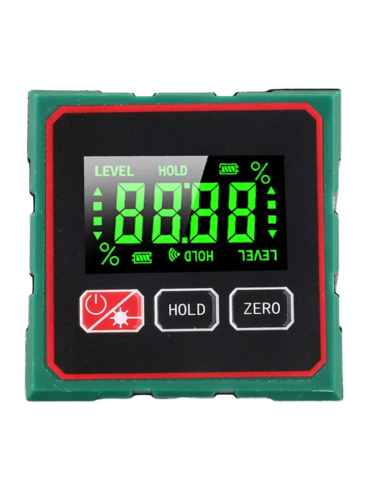 Angle Meter with Magnetic Base and LCD Display Featuring Type C Charging for Reliable Performance in Woodworking