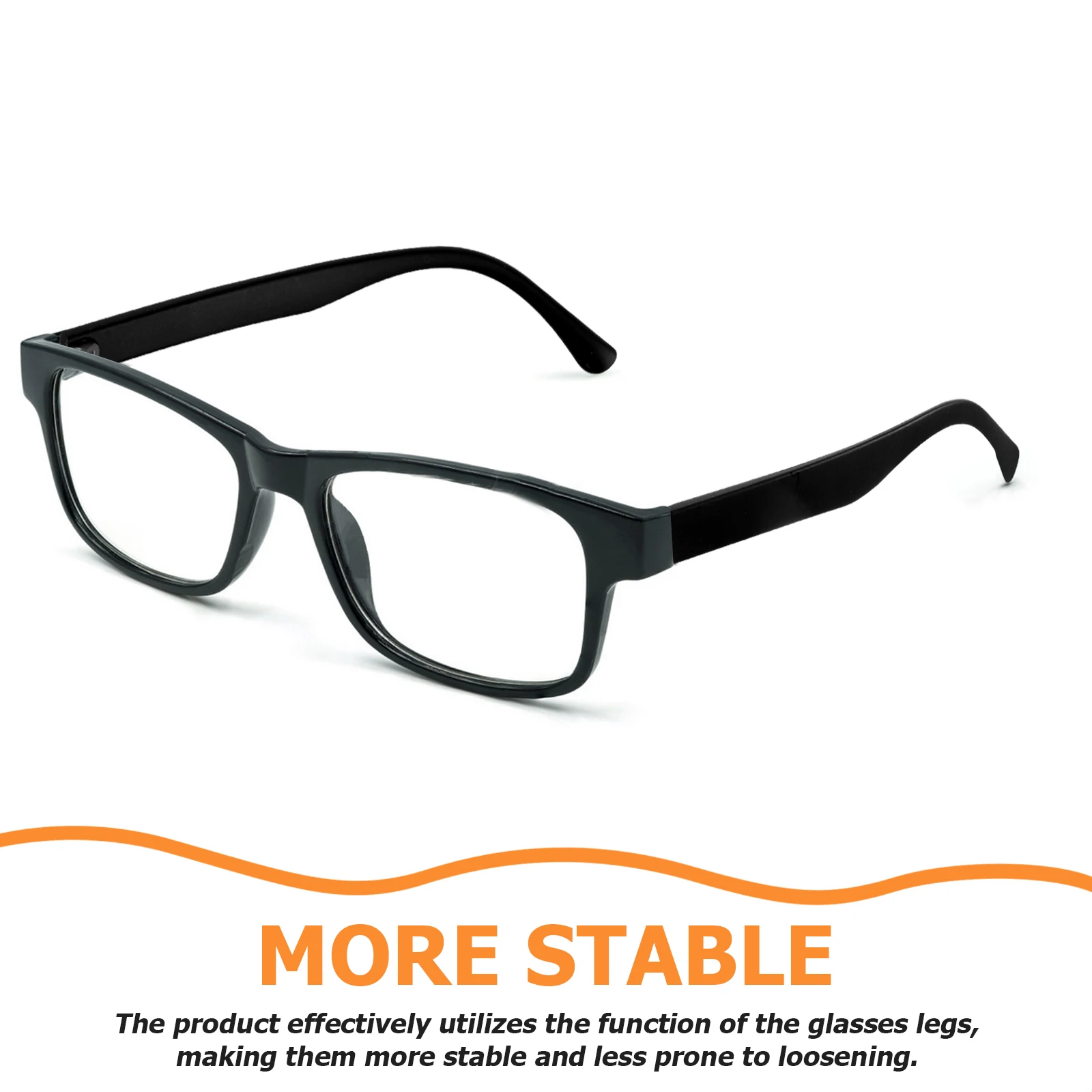 

1 Pair Universal Replacement Eyeglasses Temples Metal Glasses Arm Legs For Sunglasses Reading No Pressure On Ears Anti-Fall