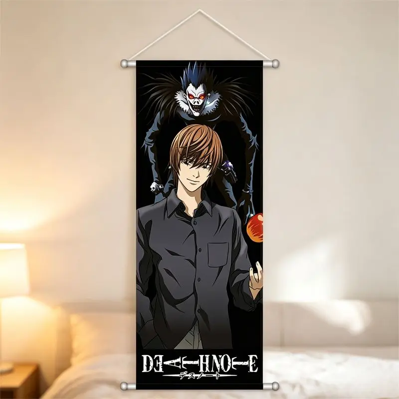 Death Note Wandteppich Anime Wandbehang Manga-Charakter Wanddekoration für Schlafzimmer Gaming E-Sport-Raum Heim-Kunst Geschenk – Detail 2