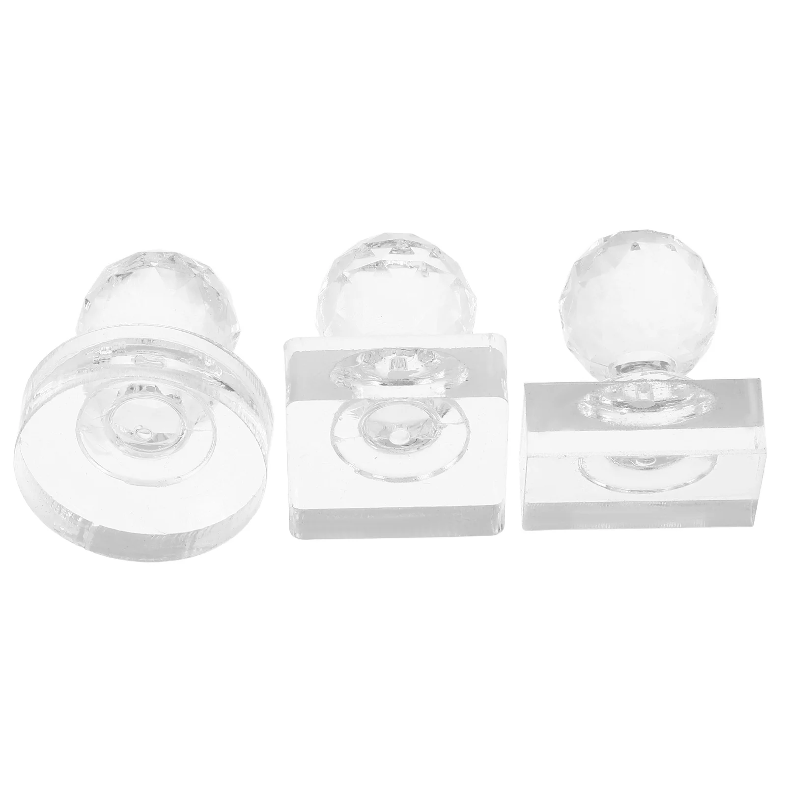 

3pcs Eyeshadow Press Tool Kit For Makeup Repair Blush Highlighter Brow Pressing Mold Portable Powder Stamper Efficient