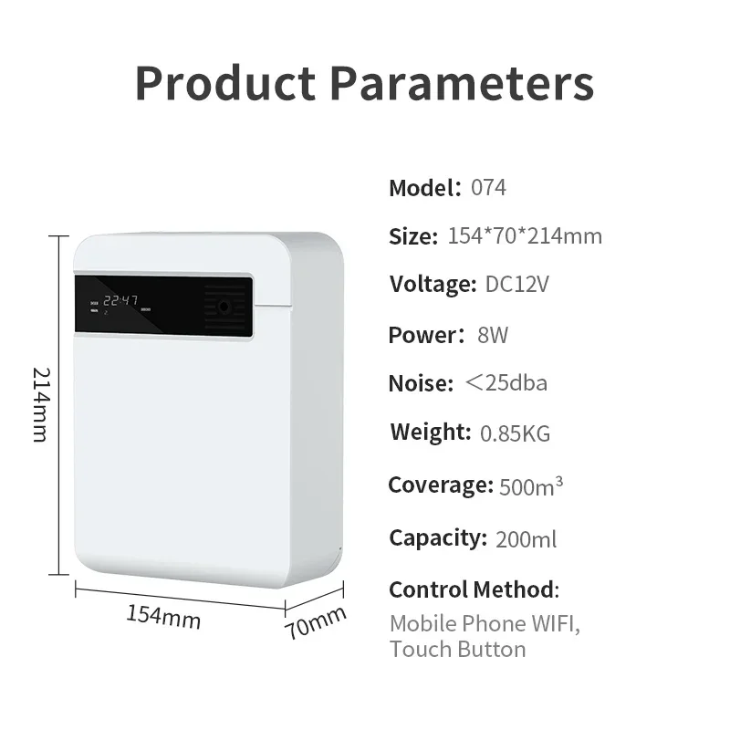 Intelligenter Aromatherapie-Diffusor, Lufterfrischer, Parfüm, elektrischer Geruch für Haushaltsgeräte, Aroma, Büro, Hotel, Duftgerät, WIFI