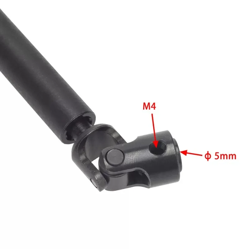 Metal Universal Joint Spline Transmission Shaft For Axial SCX10 TRX4 Ghost Capra RC Simulation Climbing Model Car Upgrade Parts