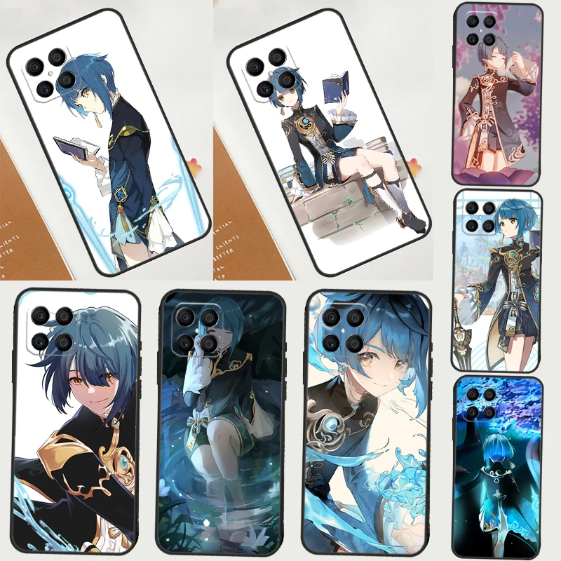 Genshin Impact Xingqiu Fundas For Huawei P20 P30 P40 P50 Pro Lite P Smart 2019 Nova 5T 9 Honor X7 X8 X9 50 Case