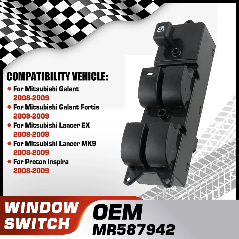 

Power Window Control Switch Button For Mitsubishi Galant Mitsubishi Galant Fortis Mitsubishi Lancer EX Proton Inspira 2008-2009