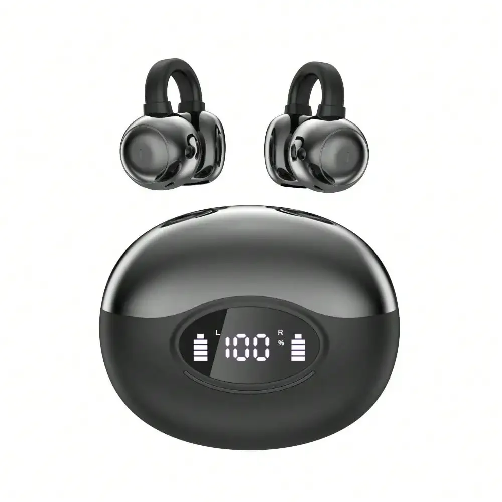 

Carefully Selected Sports Wireless Bluetooth Earphones Noise Cancelling Non-Bone Conduction High Sound Quality Large Battery High Aesthetic Ear Clip Earphones