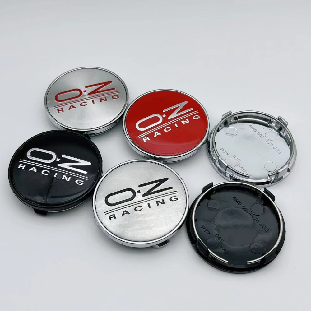 

4pcs 61MM ( 56MM ID) Car Wheel Center Caps With O.Z OZ Racing Logo Badge Wheels Hub Lid Rim Hubcap Cover Replace Car Accessories