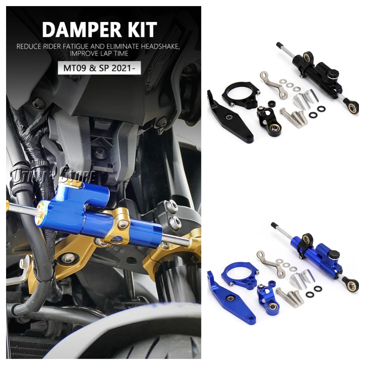 

Motorcycle Accessories CNC Aluminum Damper Stabilizer Mounting Bracket Fit For YAMAHA MT09 mt09 MT-09 MT 09 SP 2021 2022 2023