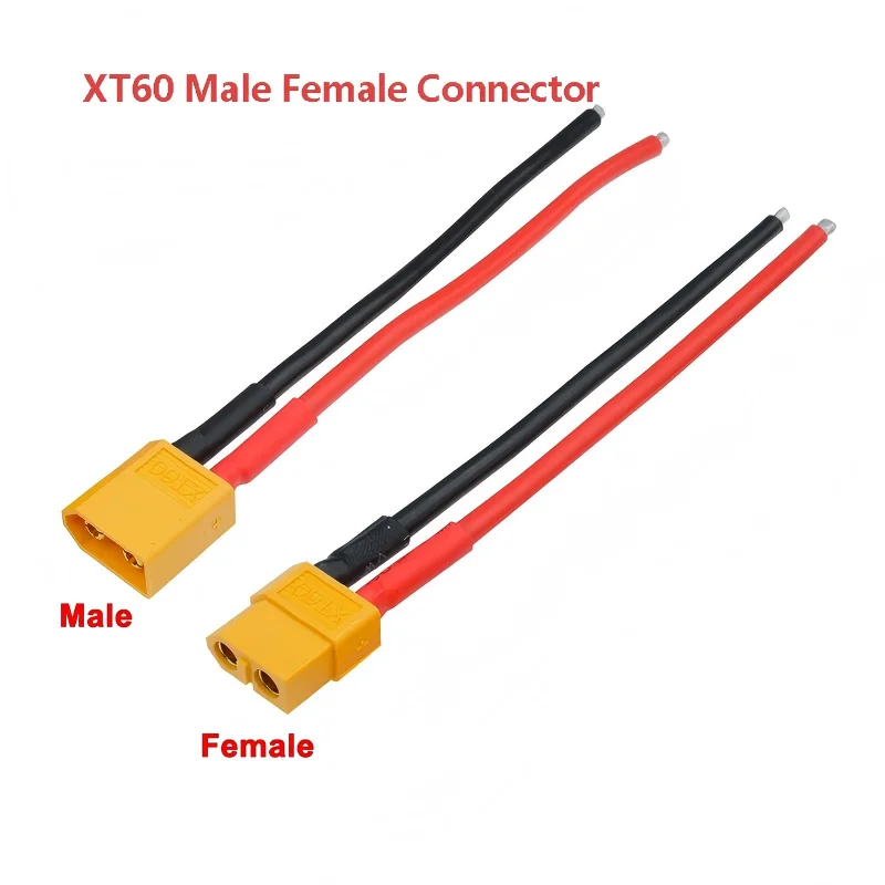 

XT60 XT-60 Male Female Connector With 10CM 14AWG Silicone Wire for Rc Drone Car Boat Rc Lipo battery Hot Sale