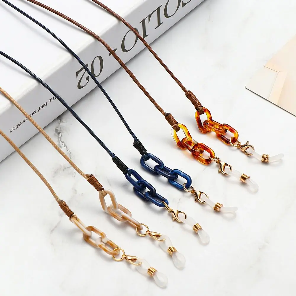 Acryl Brillenketten Leopard Sonnenbrillen Lanyards Anti-verlorene Lesebrillenschnüre Brillenband Mode Brillenzubehör