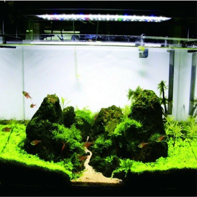 Rainforest Lamp Aquarium Slim LED Light Overhead Fish Tank Water Plant Grow Light Fish Tank Aquarium Lights