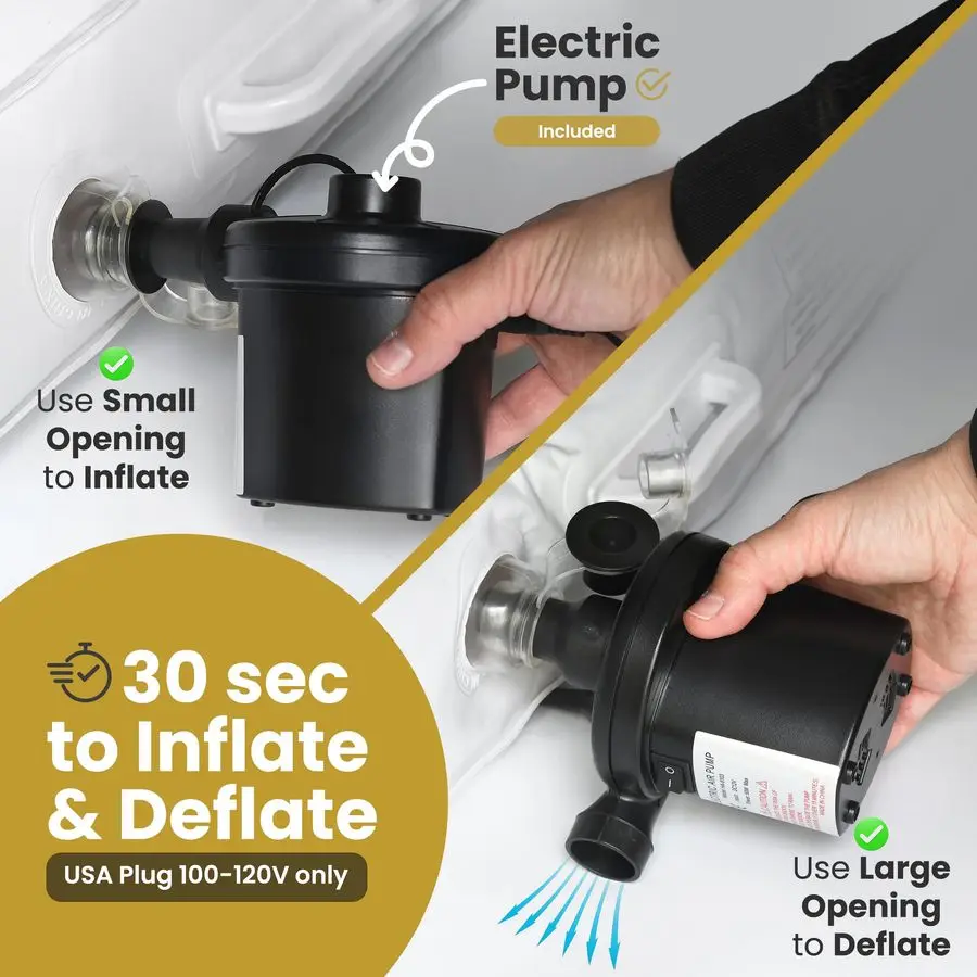 مرتبة نفخ للأطفال الصغار مع جوانب، سرير سفر قابل للنفخ للأطفال الصغار مع مصدات أمان، مرتبة هوائية محمولة للأطفال للسفر، Co #4