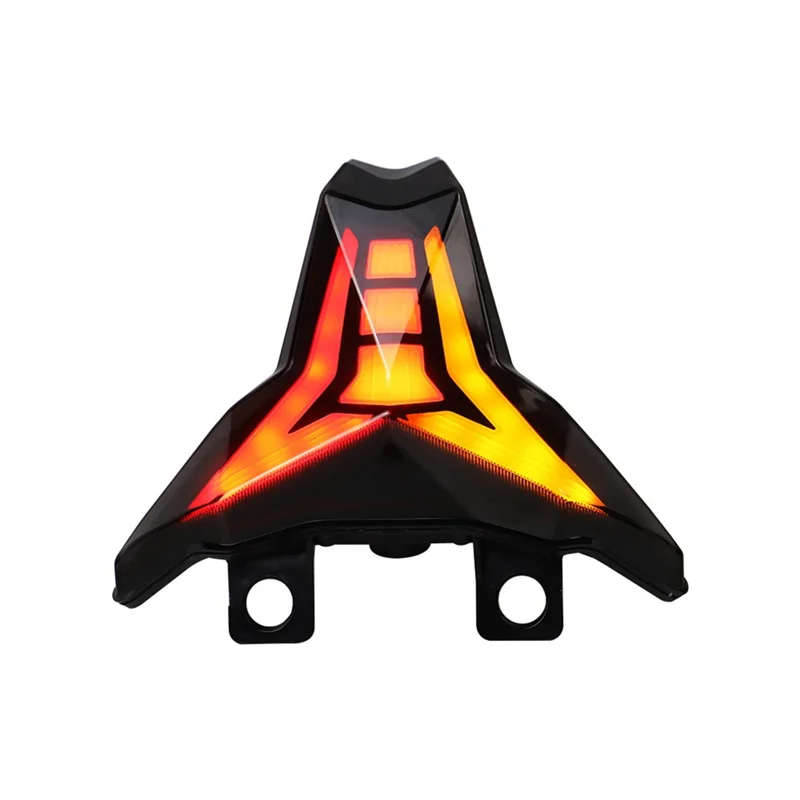 

Reliable-LED Smoked Taillights For Kawasaki Ninja 400 2018-2024, Break Stop Tail Lights With Amber Turn Signals Lights Assembly