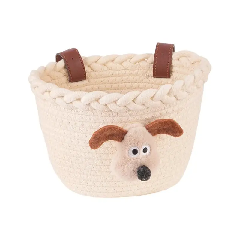 

652F Removable Kids Bicycles Basket Colorful Bike Front Handlebars Storage Basket