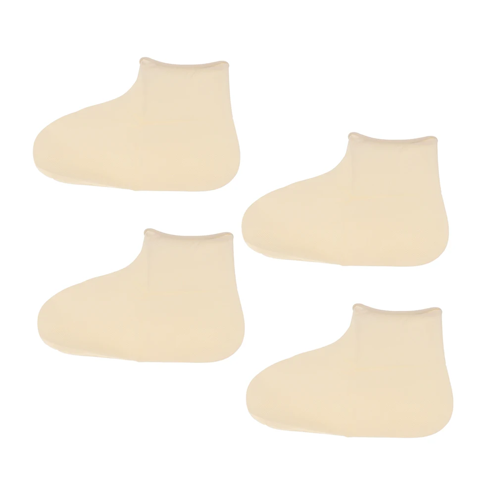 

4pcs Waterproof Shoe Reusable Non-Slips Elastic Boot Covers Foldable Outdoor Overshoes Silicone Protective Sneaker Covers