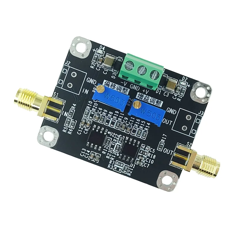 Adjustable DC Bias & Gain Amplifier Module, Variable Gain with DC Offset Voltage Adjustment for Lab & Waveform Adjustment