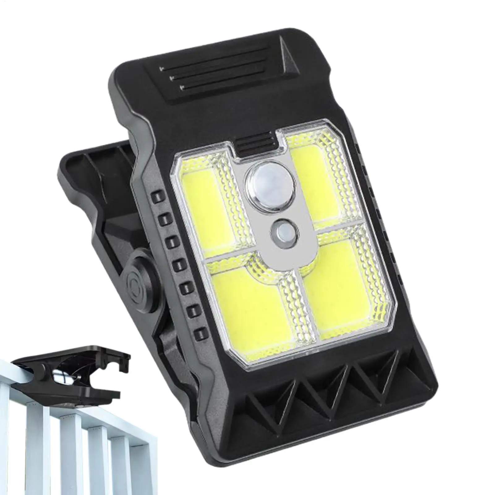 Outdoor Solar Clamp On Motion Sensor Lights Waterproof Work Light Camping Lamp Fence Walls Garage Led Lamps
