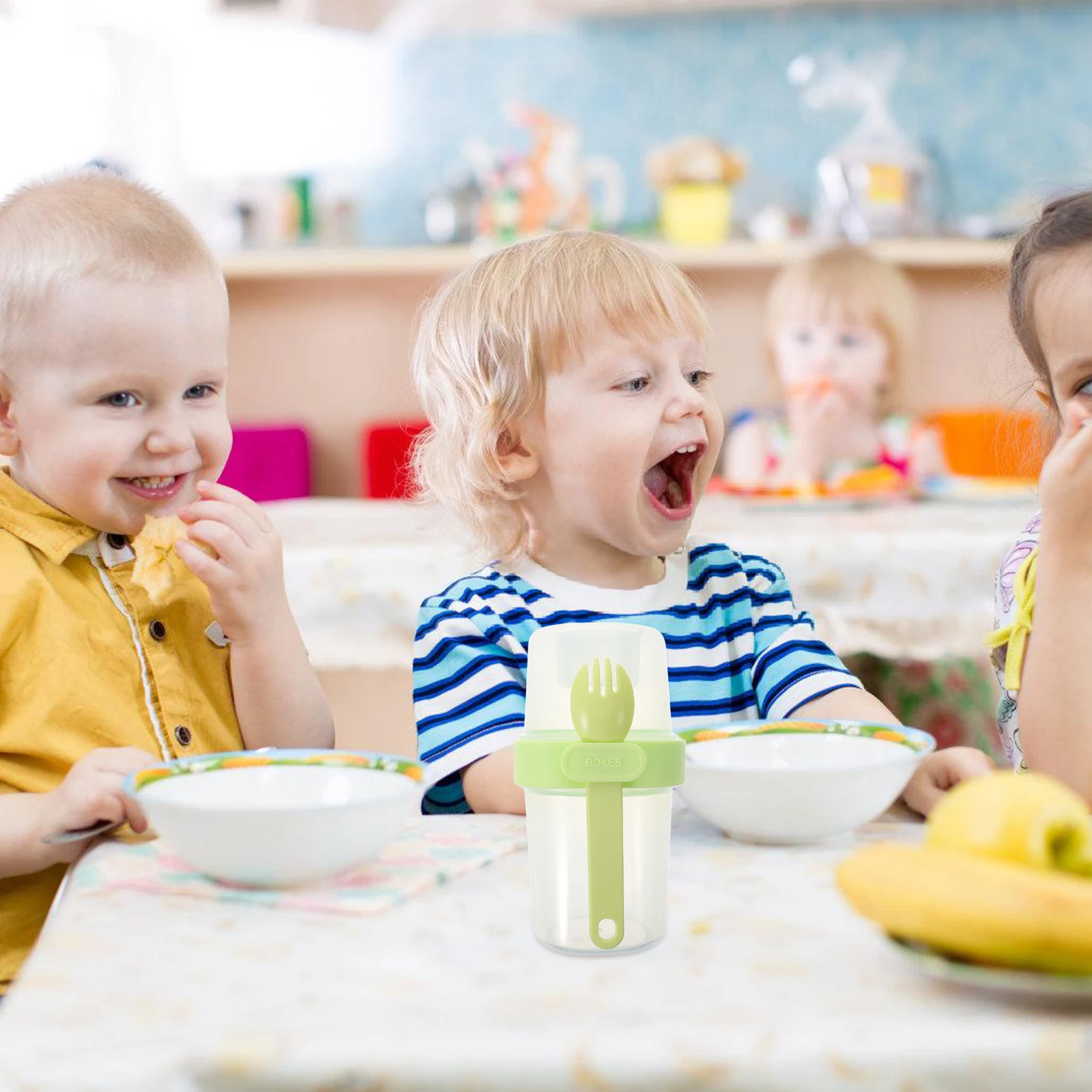 

Portable Oatmeal Cup Cereal Yogurt Cups Bowls with Lids Breakfast Prep Containers Reusable Double Layer Salad Pp Fruit