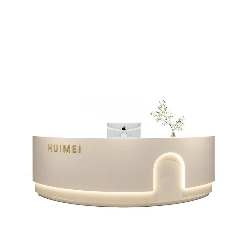 

Beauty Cashier Desk Medical Beauty Arc Front Desk Clothing Store Yoga Studio Bar Paint Company Reception Desk