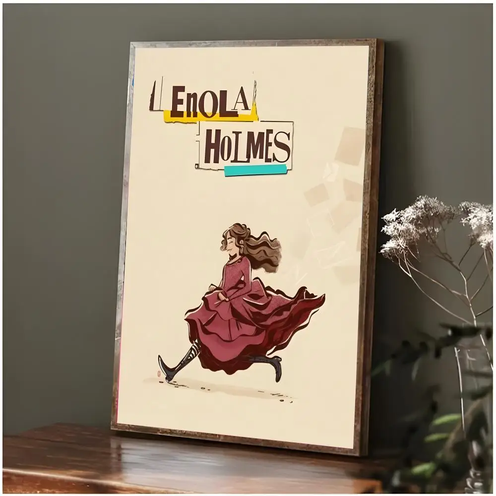 film mystery Enola Holmes Poster Modern Wall Art Bedroom Living Room Print Unframed