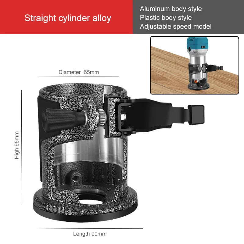 Adjustable Angle Trimming Slotting Gong Machine Engraving Complete Wood Routers Milling Base Protective 2024 New