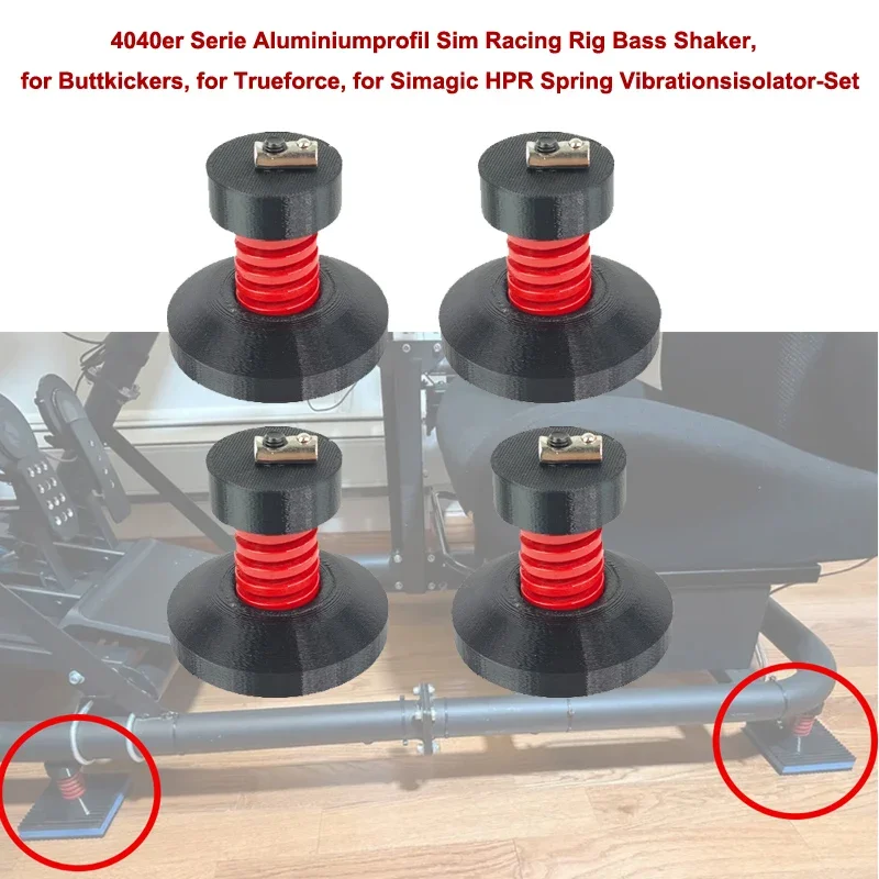

4040er Serie Aluminiumprofil Sim Racing Rig Bass Shaker for Simagic HPR Spring Vibrationsisolator-set