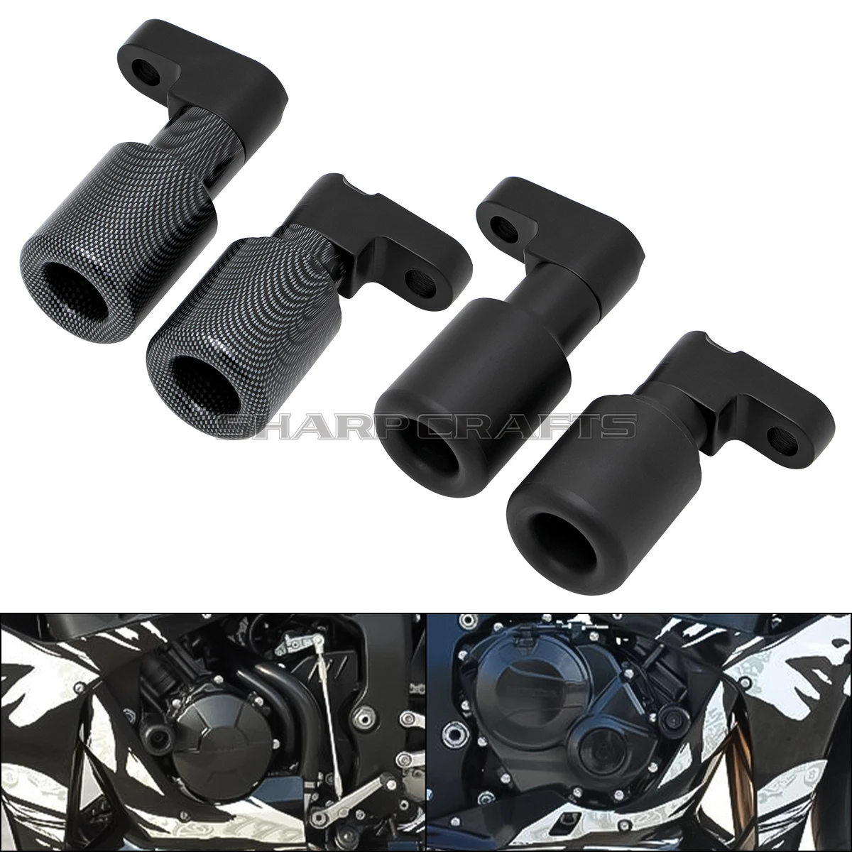 

Motorcycle No Cut Frame Sliders Crash Falling Protection Engine Protector Block For HONDA CBR600RR CBR600 RR F5 600RR 2007-2008