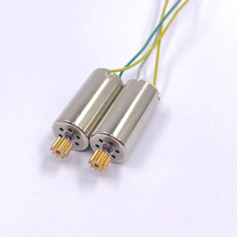 2pcs 1020 10mm*20mm Mini Coreless Motor DC 7.4V 53000RPM Ultral-High Speed NdFeB Strong Magnetic Engine DIY RC Drone