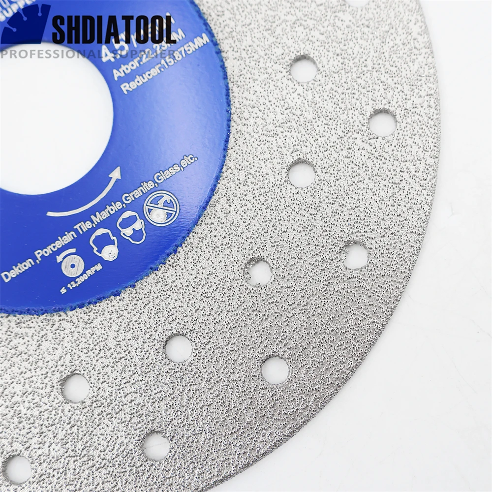 SHDIATOOL Rock Grinding Cutting Disc 1Pc Ultra-Thin Saw Blade Ceramic Tile Marble Glass Dia75/115/125mm Multi Hole Cutter Plate