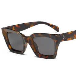 New Vintage Design Sunglasses for Men, Square Cat Eye Glasses with UV400 Protection