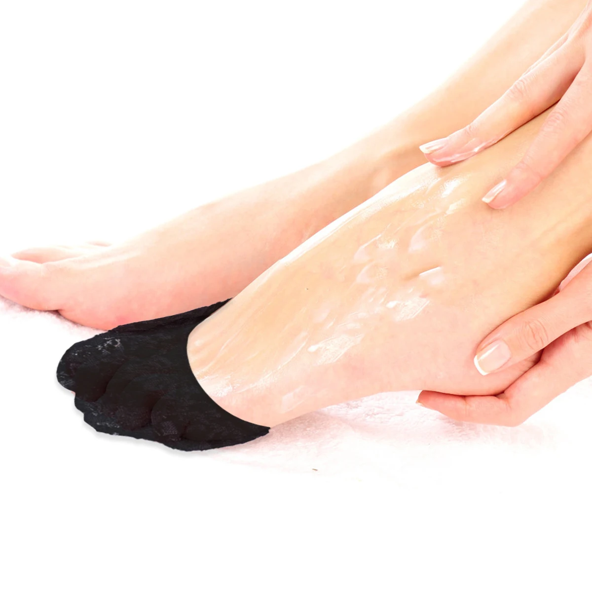 

2 Pairs High Heel Foot Pads Comfort Shoe Cushion Non Slip Women Pumps Inserts Sole Correction Breathable Rubber Bottom Lace