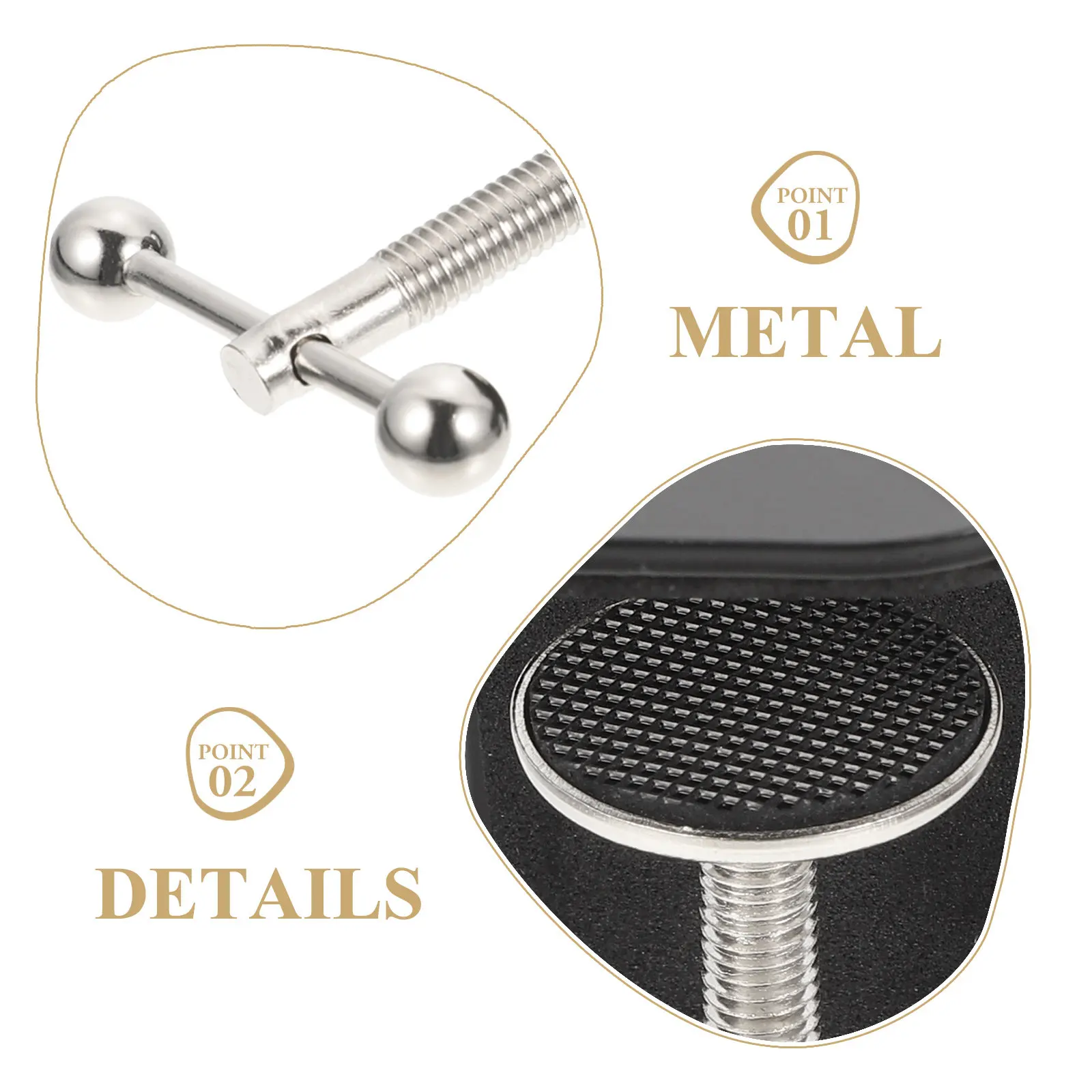 Desk Clamp Metal Adjustable Table Mount Heavy Duty Clamp for Lamp Microphone Stand Holder Non-Slip Protective Sponge Pad Home