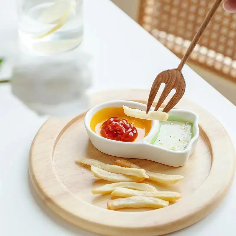1 قطعة شكل الجزرة لطيف طبق سيراميك وجبات خفيفة منزلية أطباق الصلصات التوابل لوحة صغيرة الصحن أدوات المائدة أدوات المائدة في الهواء الطلق