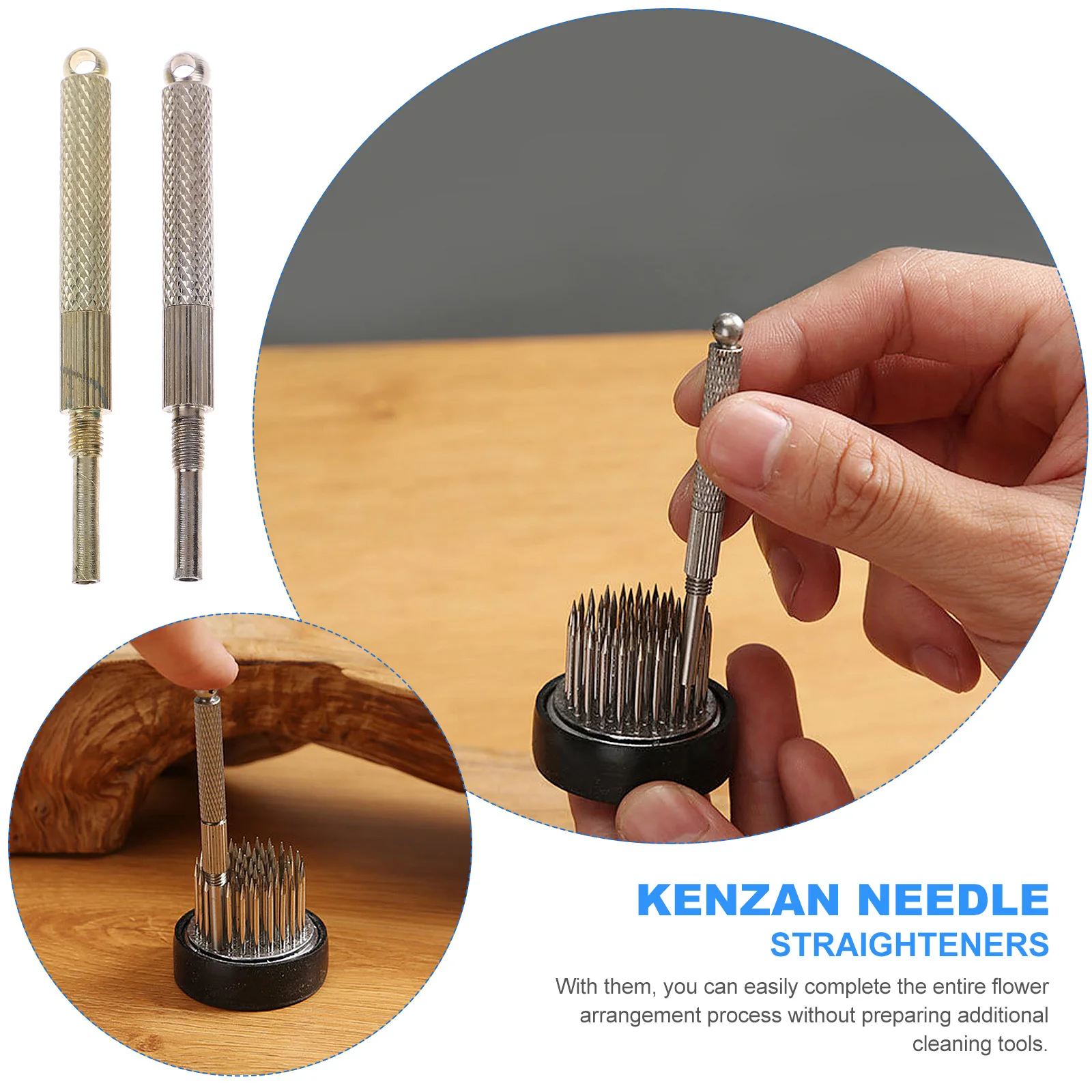 

2Pcs Kenzan Needle Straighteners Premium Durable Floral Arrangement Tools Kenzan Pin Maintenance Cleaning Tools Insert Cleaner