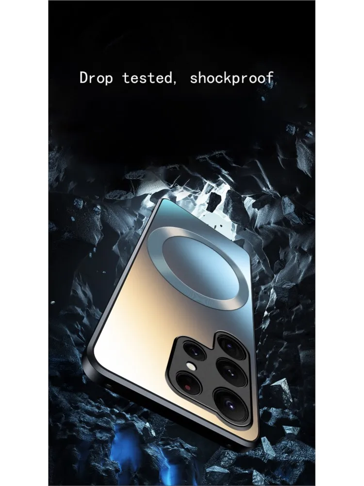 AG – coque rigide en silicone mat, étui de Charge magnétique sans fil pour Samsung Galaxy S25Ultra S25 S24 S23 S22 Plus