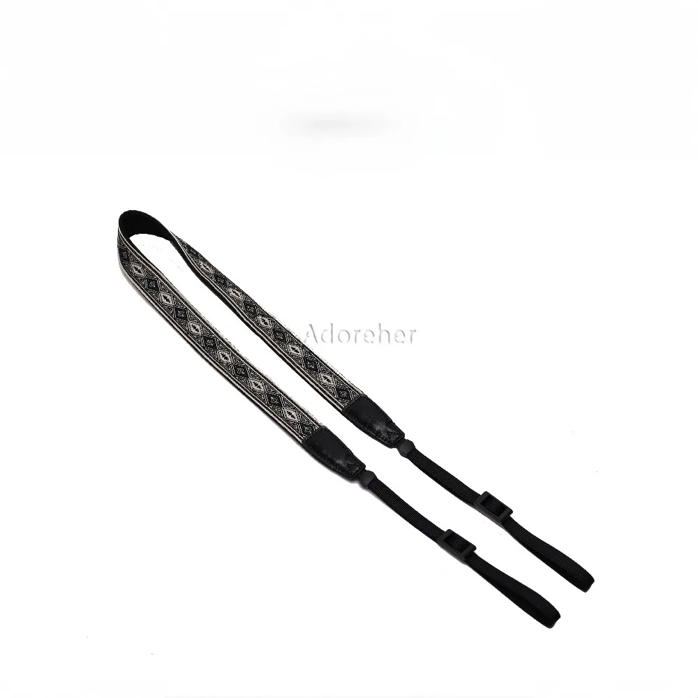 Adjustable Camera Strap Embroidery Ethnic Style Retro Literary Shoulder Strap For DSLR Digital Microscan Camera Accessories