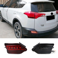For Toyota RAV4 RAV 4 2013 2014 2015 Car Rear Bumper Light Warming turn Signal Reflector Lamp brake light Fog Lamp