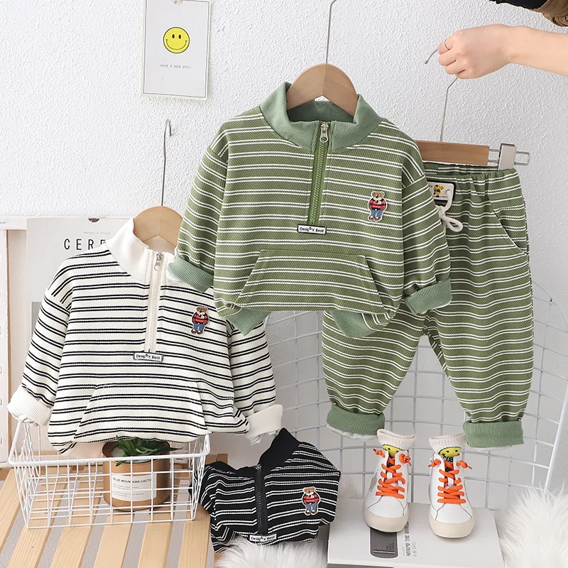 

Boys Clothing Sets Spring Autumn 2024 Children Cotton Coats Pants 2pcs Tracksuits For Baby Sports Suit Kids Costume 1 To 5 Years