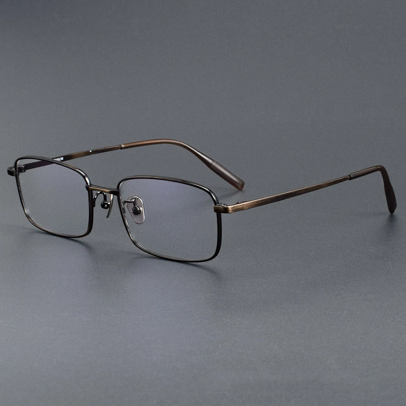 Male Classic Small Rectangle Pure Titanium Myopia Glasses Frame Business Men Ultra- Light Simple Square Optical Spectacles