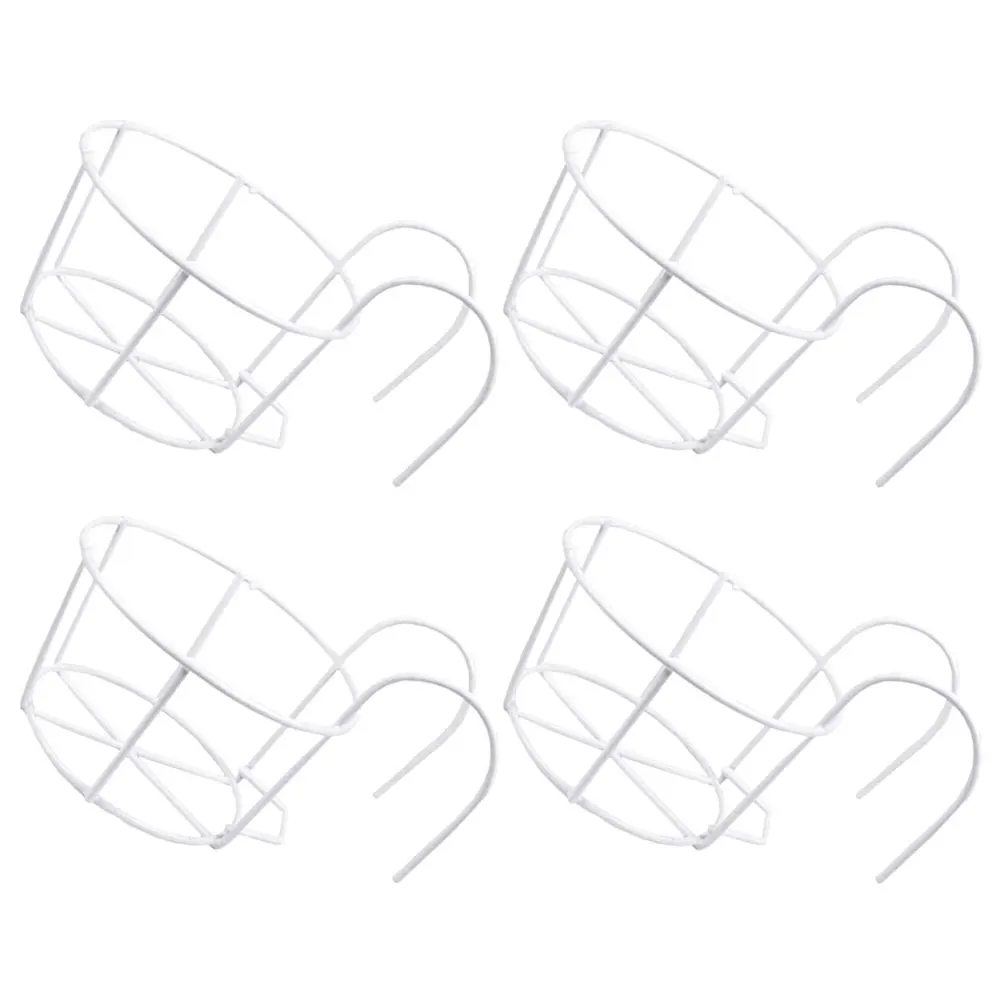 

4Pcs Hanging Planter Holders Iron Wire Balcony Flower Pot Railing Hangers Outdoor Window Plant Basket Stand Balcony Plant Hanger