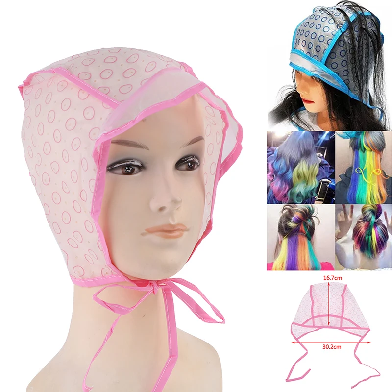 1 Set Highlighting Dye Coloring Hair Tipping Cap Gloves With Hook Hairs