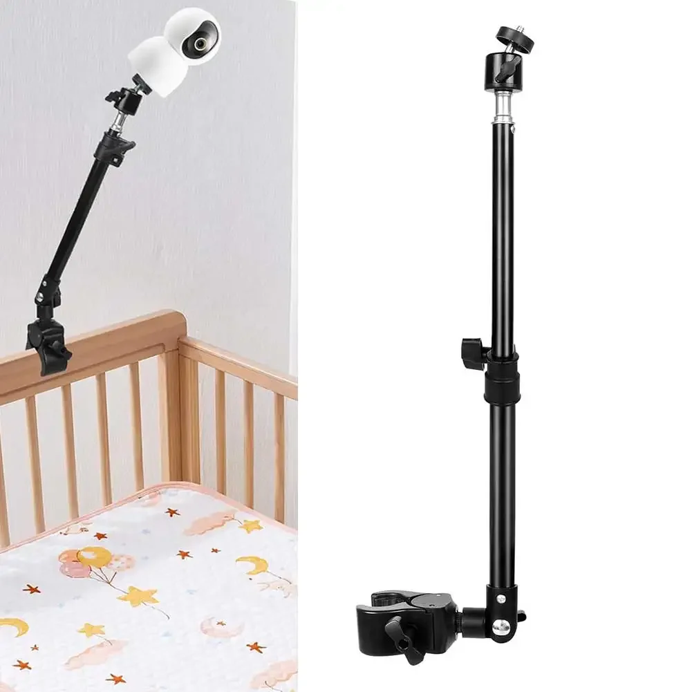 Adjustable Clamp Mount For Security Camera Monitors Extendible 35-50cm Desktop Clip Camera Head Bracket Mount Clamp
