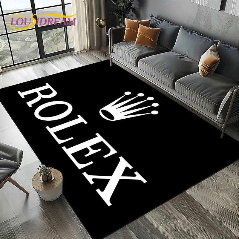 3D Print R-ROLEX Carpet for Living Room Bedroom Home Sofa Kitchen Decoration Kids Play Area Rug Non-slip Floor Mat Gift Bedroom