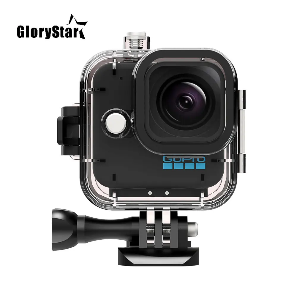 مقاوم للماء ل Gopro بطل 11 صغيرة الأسود الغوص البيت الرياضة كاميرا الغوص قذيفة مرشحات اكسسوارات