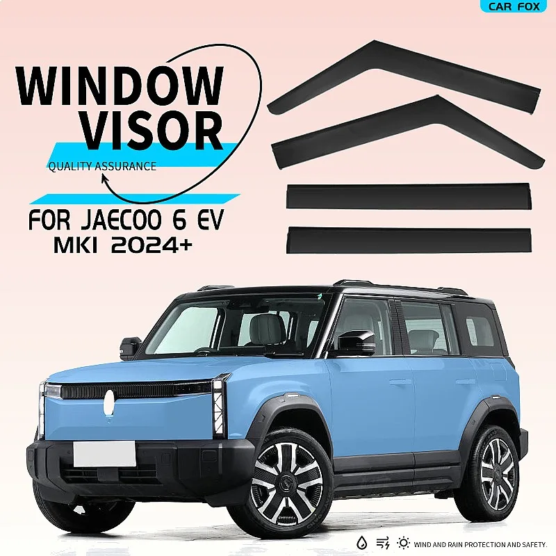 

For Chery Jaecoo 6 EV 2024+ Car Window Visor Rain Sun Shade Windshield Side Awning Auto Accessories Styling