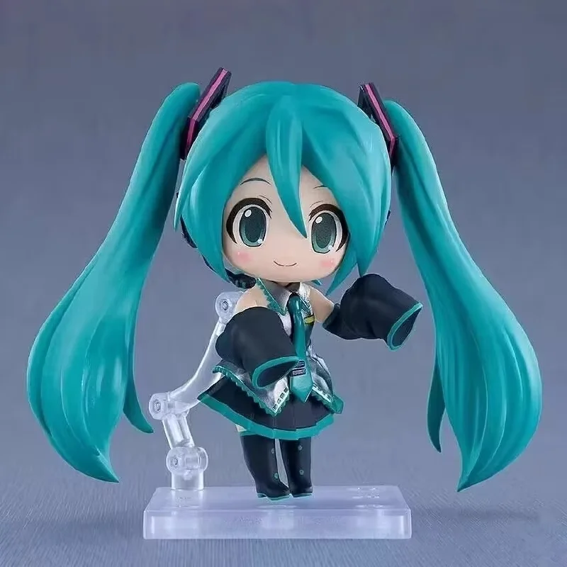 Neue Q-Version Hatsune Miku # 2839 Actionfigur, Austauschbares Gesicht Bewegliche PVC-Figur in Box Niedliche Desktop-Dekoration Anime-Sammlerstück