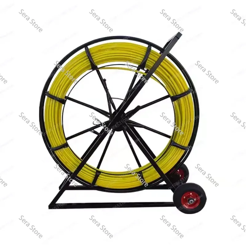 New 8mm 100m Fiberglass Wire Cable Running Rod Snakes Fish Tape Electric Wire Power Cable Puller Machine Pulling Puller Guide