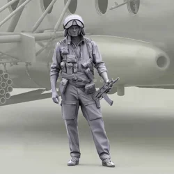 Kits de modelo de soldado de resina 1/48, figura incolora y autoensamblada, A-1555